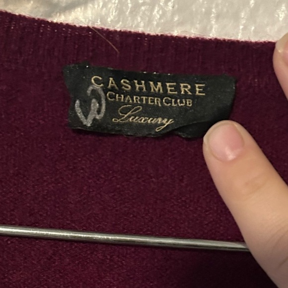 Charter Club Cashmere Luxury V- Neck Sweater Quiet Luxury Sophisticated - Picture 3 of 11